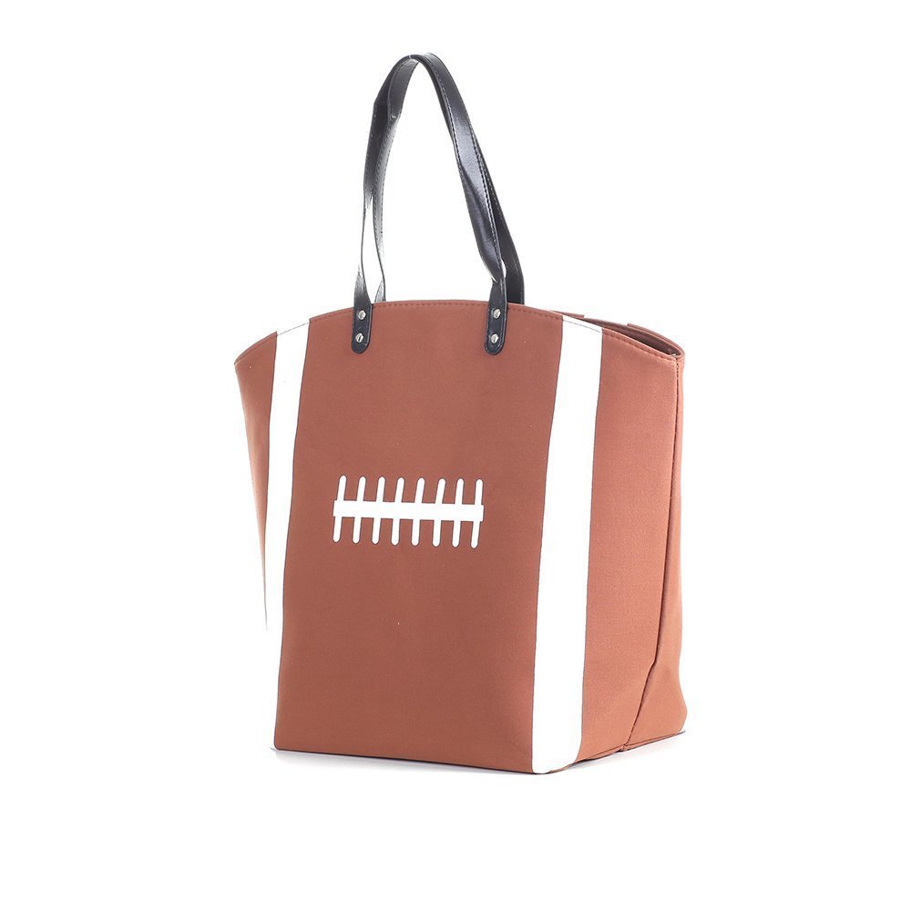 Large Football Tote Bag Sports Prints Tote Mom Handbag Travel Bag :[